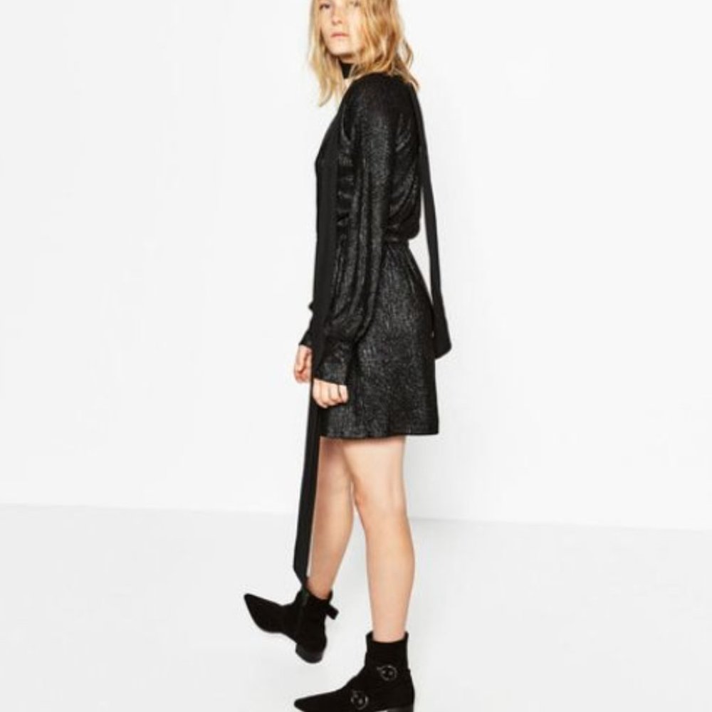 Zara Mini "Wrap" Dress - Picture 4 of 6